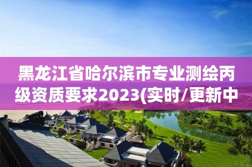 黑龍江省哈爾濱市專業測繪丙級資質要求2023(實時/更新中)