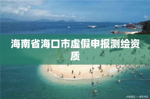 海南省海口市虛假申報測繪資質