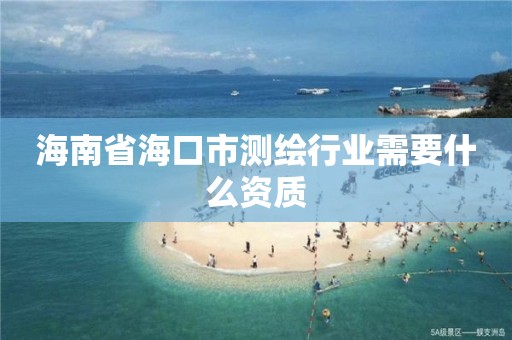 海南省海口市測繪行業需要什么資質