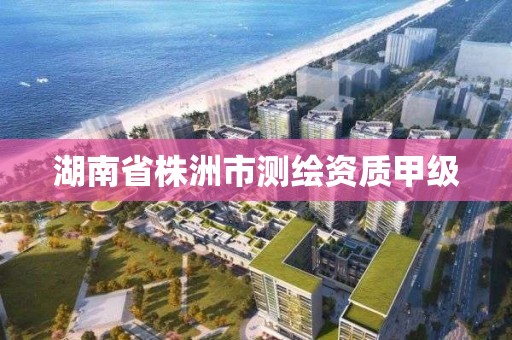 湖南省株洲市測繪資質甲級