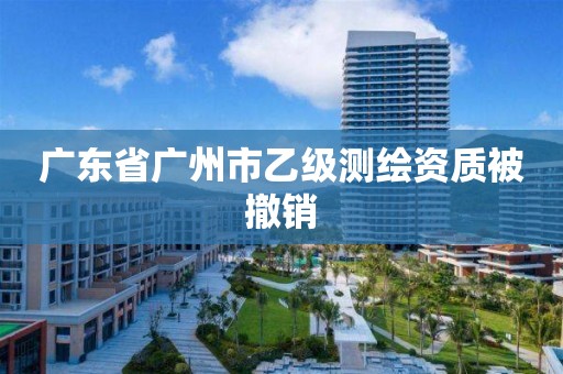 廣東省廣州市乙級測繪資質被撤銷