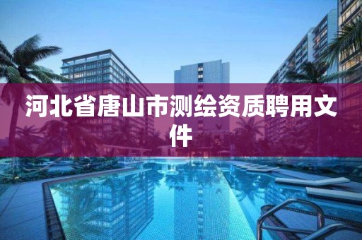 河北省唐山市測繪資質聘用文件