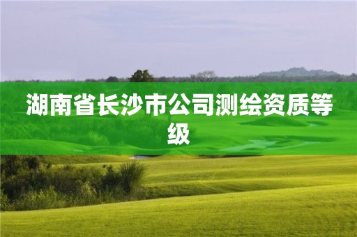 湖南省長沙市公司測(cè)繪資質(zhì)等級(jí)