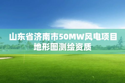 山東省濟南市50MW風電項目地形圖測繪資質