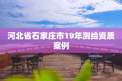 河北省石家莊市19年測繪資質案例