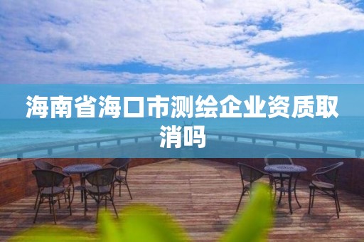 海南省海口市測(cè)繪企業(yè)資質(zhì)取消嗎