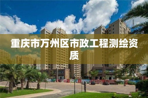 重慶市萬州區(qū)市政工程測繪資質(zhì)