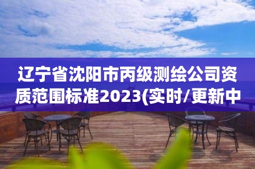 遼寧省沈陽市丙級測繪公司資質范圍標準2023(實時/更新中)