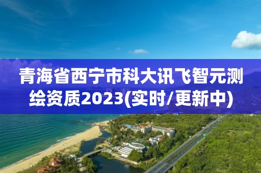 青海省西寧市科大訊飛智元測繪資質2023(實時/更新中)