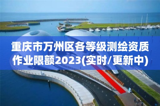 重慶市萬州區各等級測繪資質作業限額2023(實時/更新中)