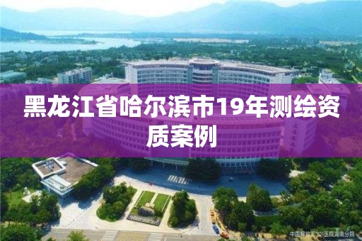 黑龍江省哈爾濱市19年測繪資質案例