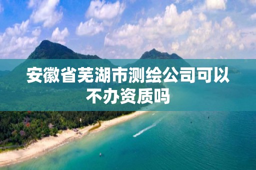 安徽省蕪湖市測繪公司可以不辦資質(zhì)嗎