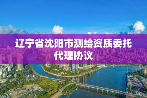 遼寧省沈陽市測繪資質委托代理協議