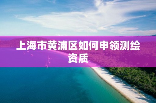 上海市黃浦區如何申領測繪資質