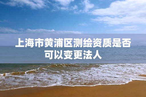 上海市黃浦區(qū)測繪資質(zhì)是否可以變更法人