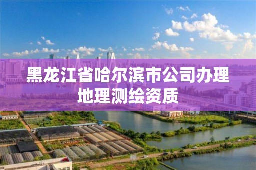 黑龍江省哈爾濱市公司辦理地理測繪資質