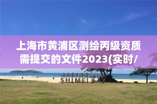 上海市黃浦區測繪丙級資質需提交的文件2023(實時/更新中)