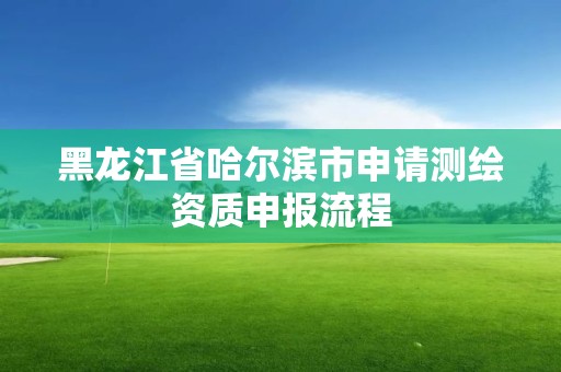 黑龍江省哈爾濱市申請測繪資質申報流程