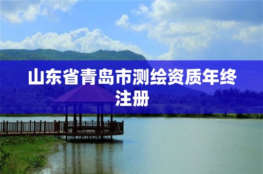 山東省青島市測繪資質年終注冊