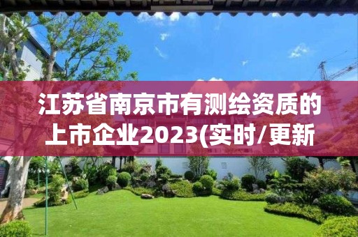 江蘇省南京市有測繪資質的上市企業2023(實時/更新中)