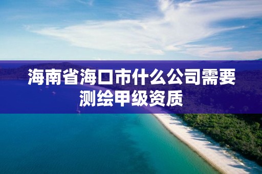 海南省海口市什么公司需要測繪甲級資質