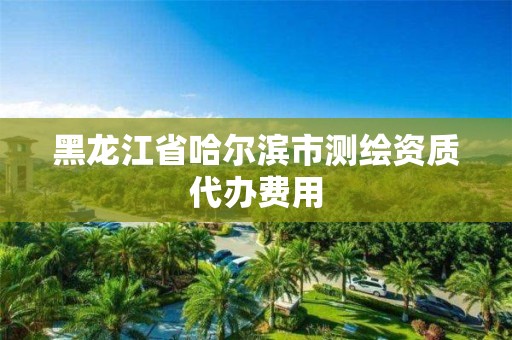 黑龍江省哈爾濱市測(cè)繪資質(zhì)代辦費(fèi)用