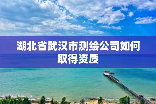 湖北省武漢市測繪公司如何取得資質