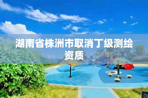 湖南省株洲市取消丁級(jí)測(cè)繪資質(zhì)