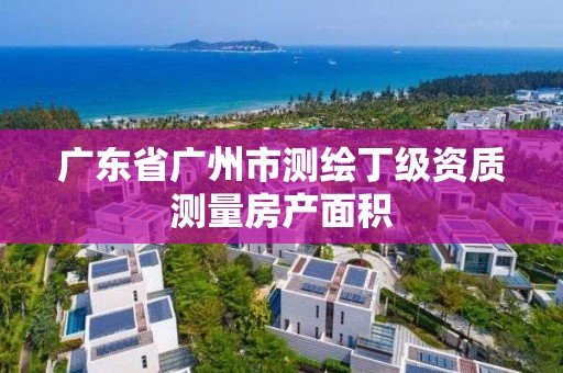 廣東省廣州市測繪丁級資質測量房產面積