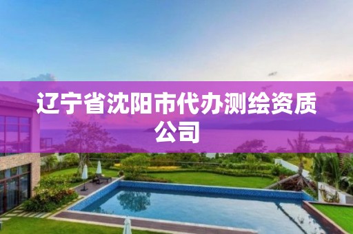 遼寧省沈陽市代辦測繪資質公司