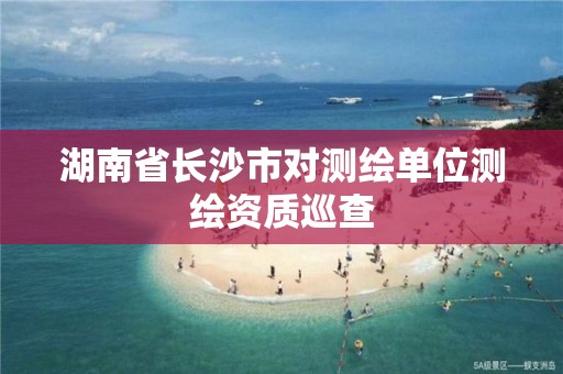 湖南省長沙市對測繪單位測繪資質巡查