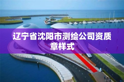 遼寧省沈陽市測繪公司資質章樣式