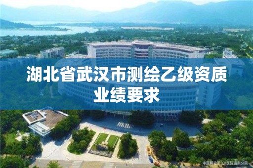 湖北省武漢市測繪乙級資質(zhì)業(yè)績要求