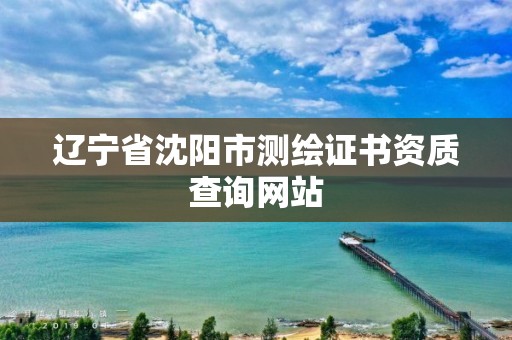 遼寧省沈陽市測繪證書資質查詢網站