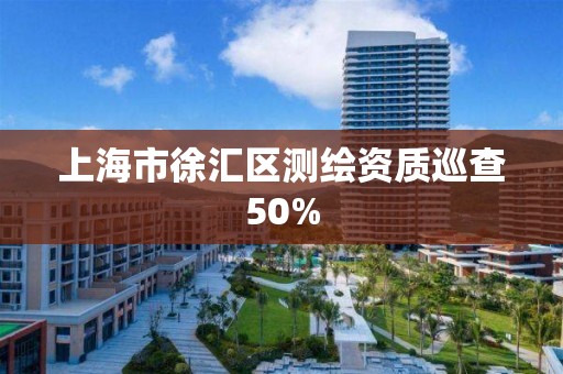 上海市徐匯區測繪資質巡查50%