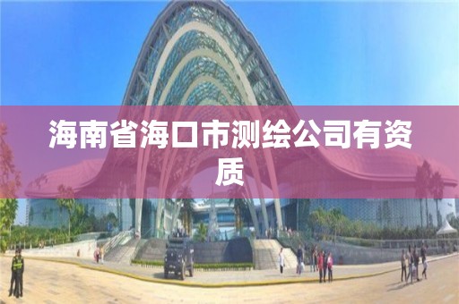 海南省海口市測繪公司有資質