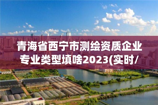 青海省西寧市測繪資質企業專業類型填啥2023(實時/更新中)