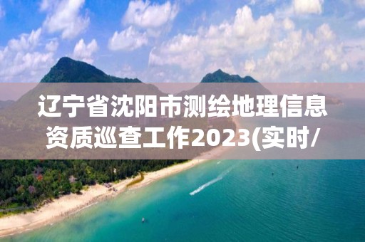 遼寧省沈陽市測繪地理信息資質(zhì)巡查工作2023(實時/更新中)