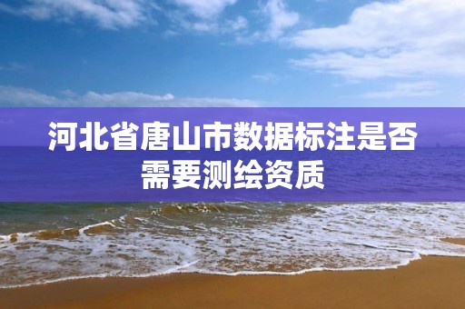 河北省唐山市數據標注是否需要測繪資質