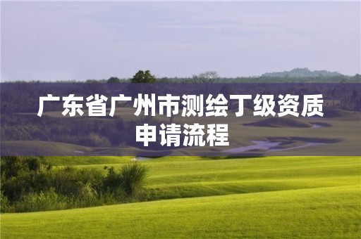 廣東省廣州市測繪丁級資質申請流程