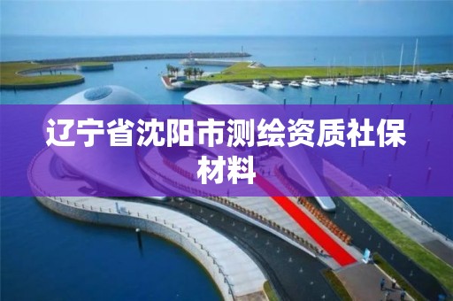 遼寧省沈陽市測繪資質社保材料