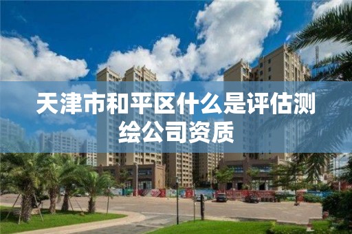 天津市和平區什么是評估測繪公司資質