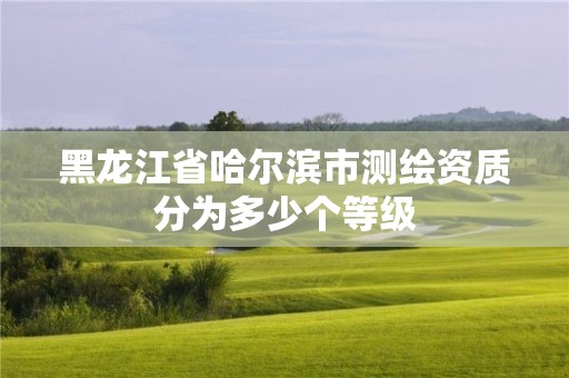 黑龍江省哈爾濱市測繪資質(zhì)分為多少個等級