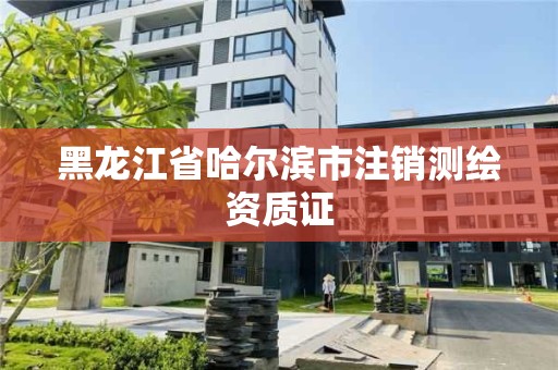 黑龍江省哈爾濱市注銷測繪資質證