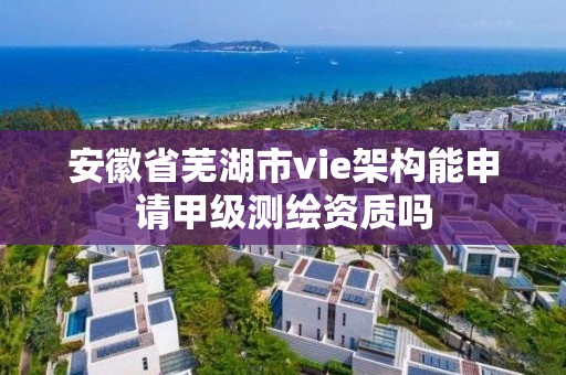 安徽省蕪湖市vie架構能申請甲級測繪資質嗎