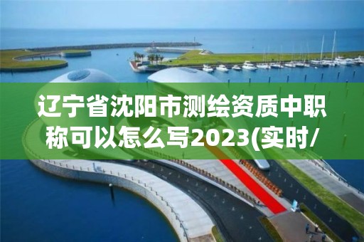 遼寧省沈陽市測繪資質(zhì)中職稱可以怎么寫2023(實(shí)時(shí)/更新中)