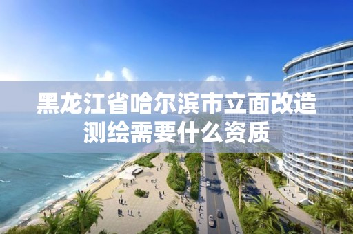 黑龍江省哈爾濱市立面改造測繪需要什么資質