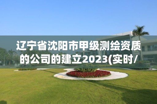 遼寧省沈陽市甲級(jí)測(cè)繪資質(zhì)的公司的建立2023(實(shí)時(shí)/更新中)