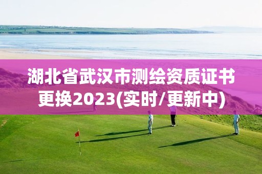 湖北省武漢市測繪資質證書更換2023(實時/更新中)