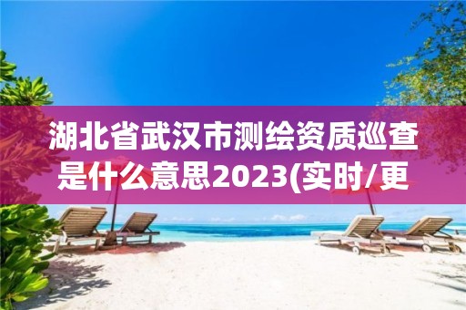 湖北省武漢市測繪資質巡查是什么意思2023(實時/更新中)